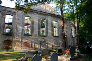 The ruins of the old church to the cemetery (Miłków  near Karp